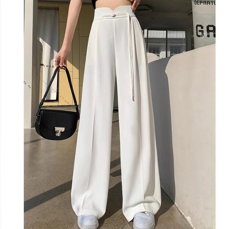 Women's Straight Leg Suit Pants™ Female Chic High Waisted Trousers