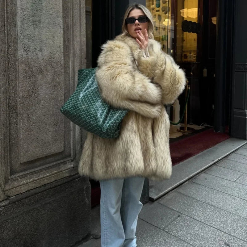 Women's Faux Fur Coat™ Vintage Fluffy Loose Faux Coat
