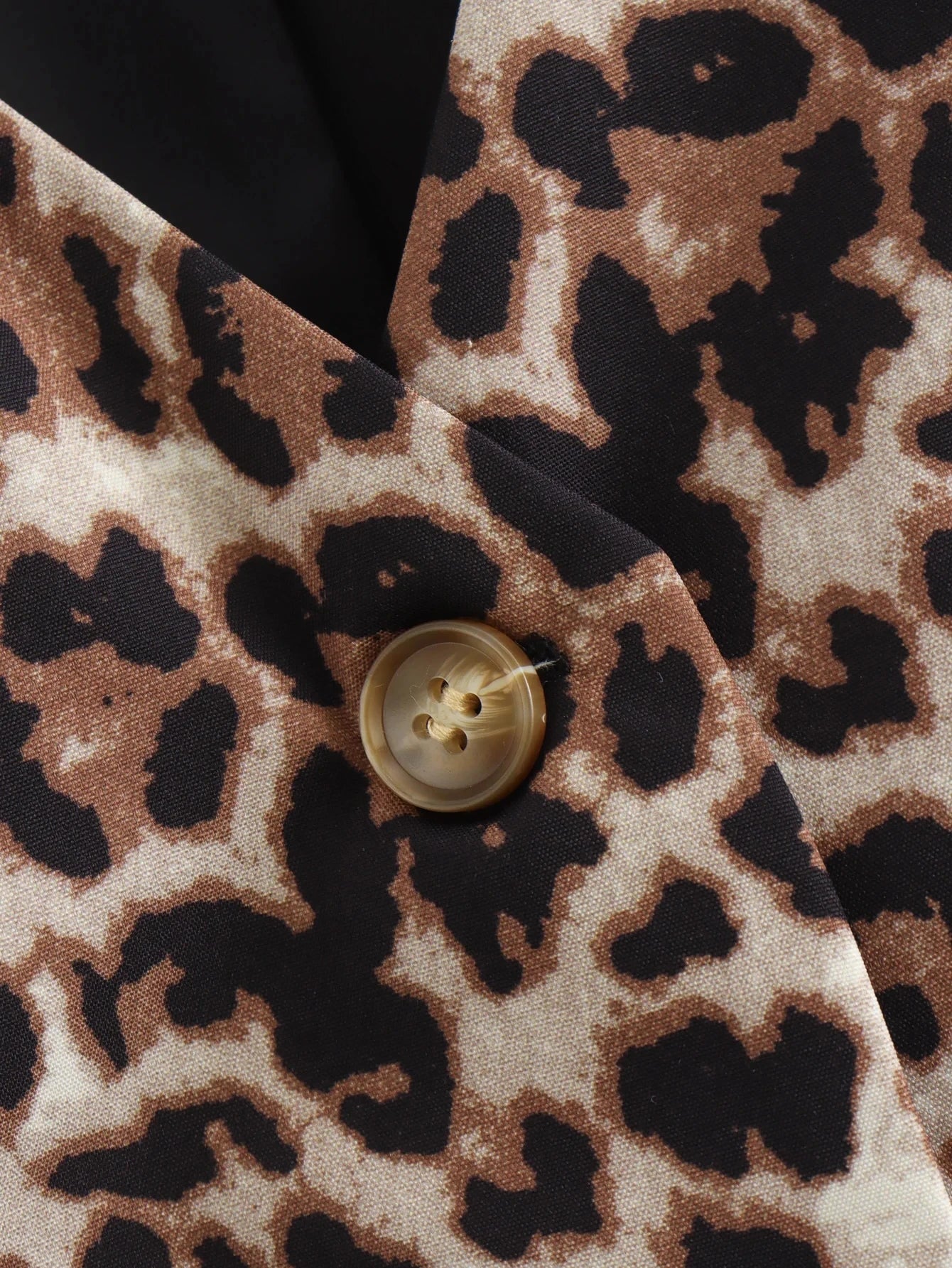 Women's  Leopard Summer Jacket™ V-Neck Single-breasted Cropped Sleeveless Jacket