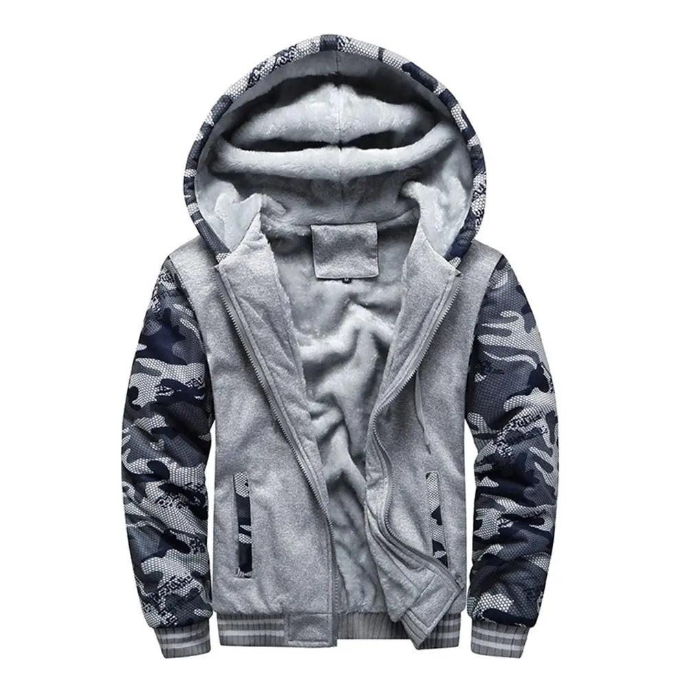 Men's Camouflage Jacket™ Casual Hoodies Long Sleeve Thicken Fleece Winter Jackets