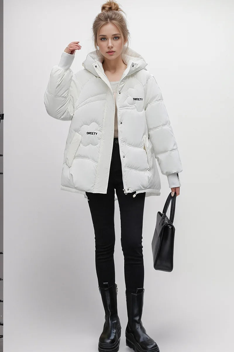 Women's Thick Coat™ Winter Cotton Casual Hooded Zipper Short Parkas Jacket