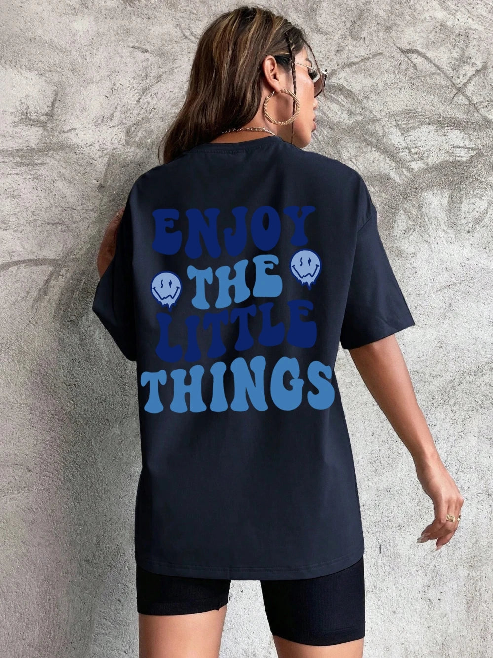 Women's Letter Printed Women T-Shirts™ Loose Oversized Casual Short Sleeves Tees