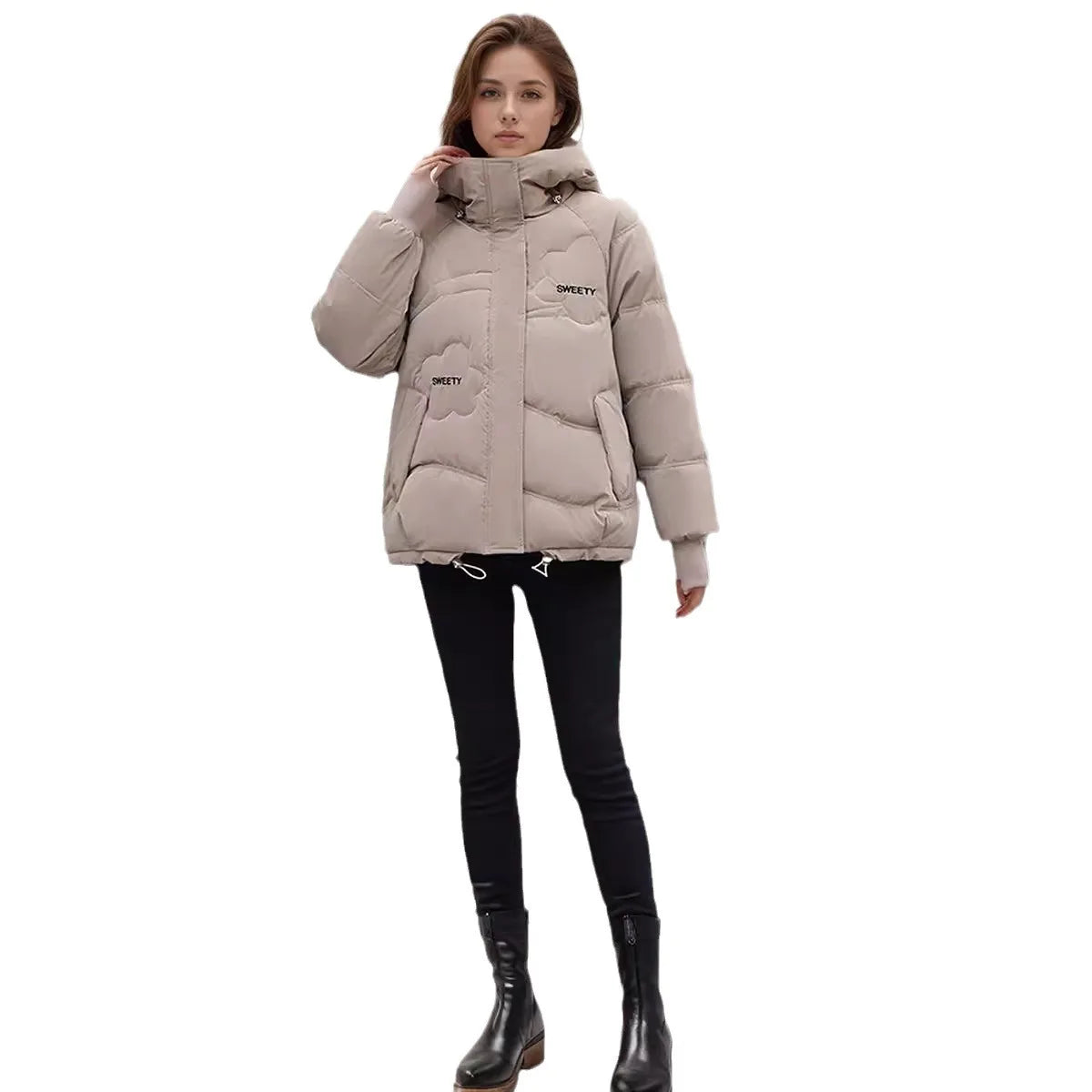 Women's Thick Coat™ Winter Cotton Casual Hooded Zipper Short Parkas Jacket