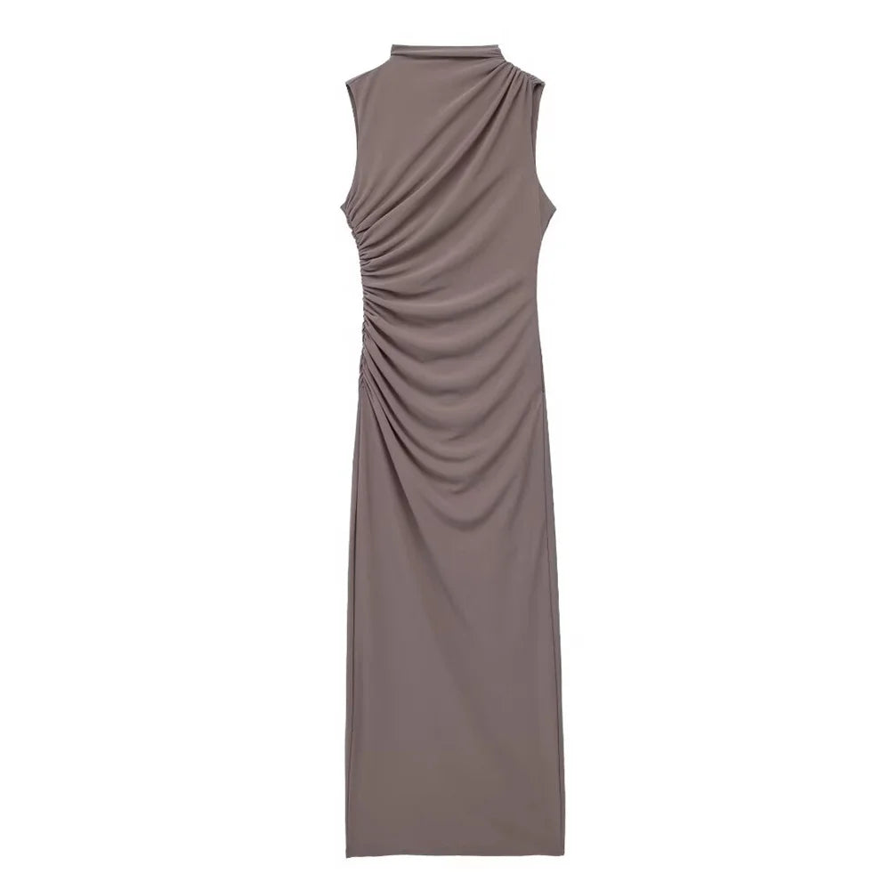 Women Dress™ Spring And Summer Fashionable Pleated Decorative Dress