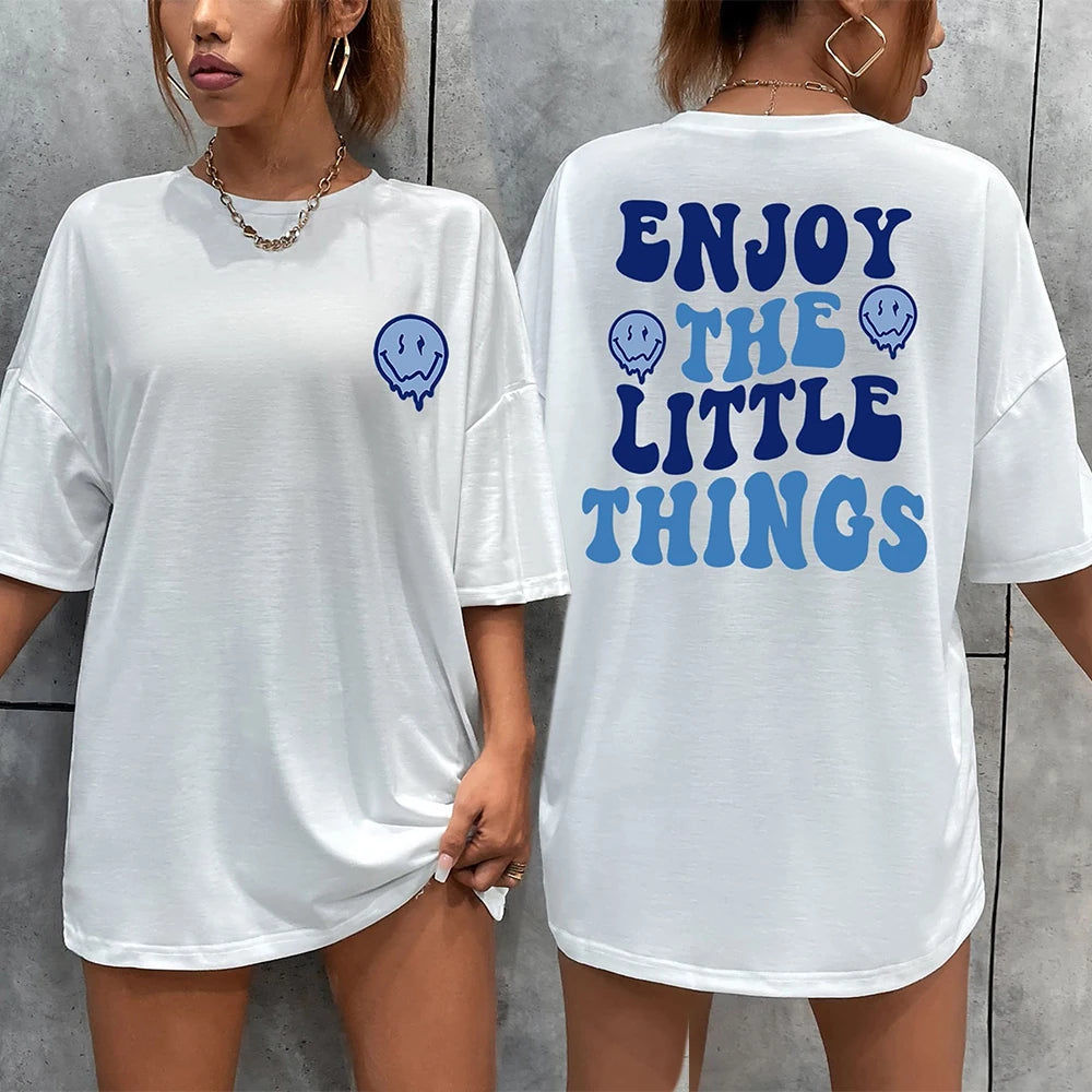 Women's Letter Printed Women T-Shirts™ Loose Oversized Casual Short Sleeves Tees