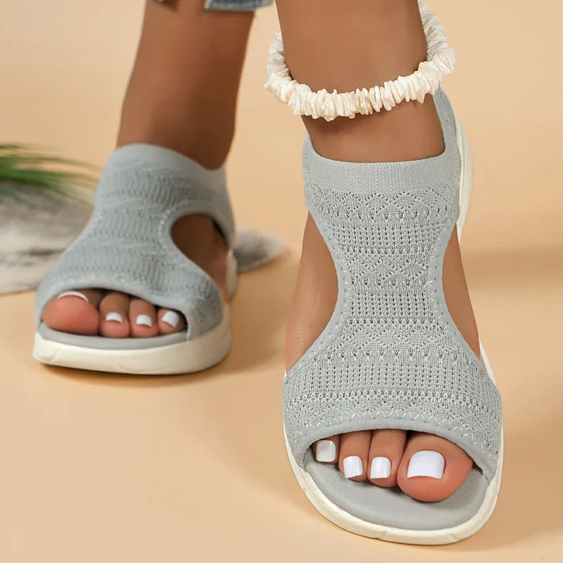 Women Summer Sandals™ Mesh Fish Platform Open Toe Wedge Sandals