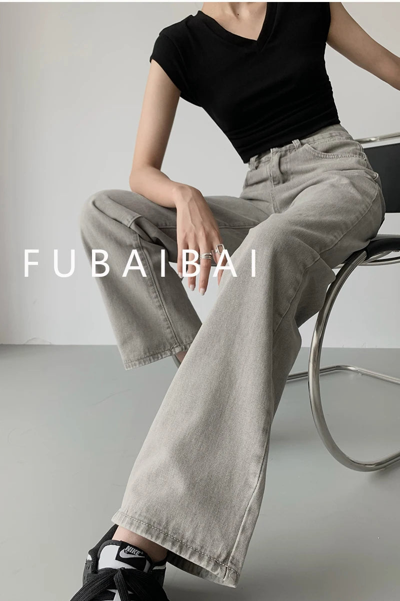Women's Jeans™ High Waist Vintage Straight Baggy Denim Pants
