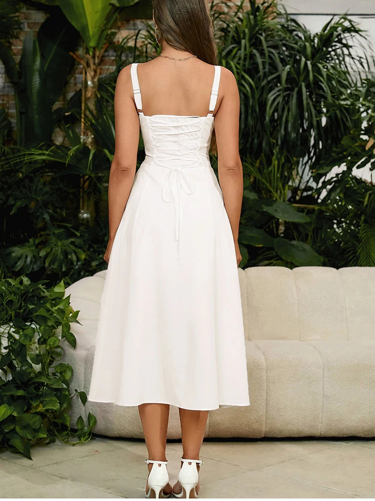 Women's Sleeveless Long Dress™ Padded Boned Robe Elegant Party Dresses