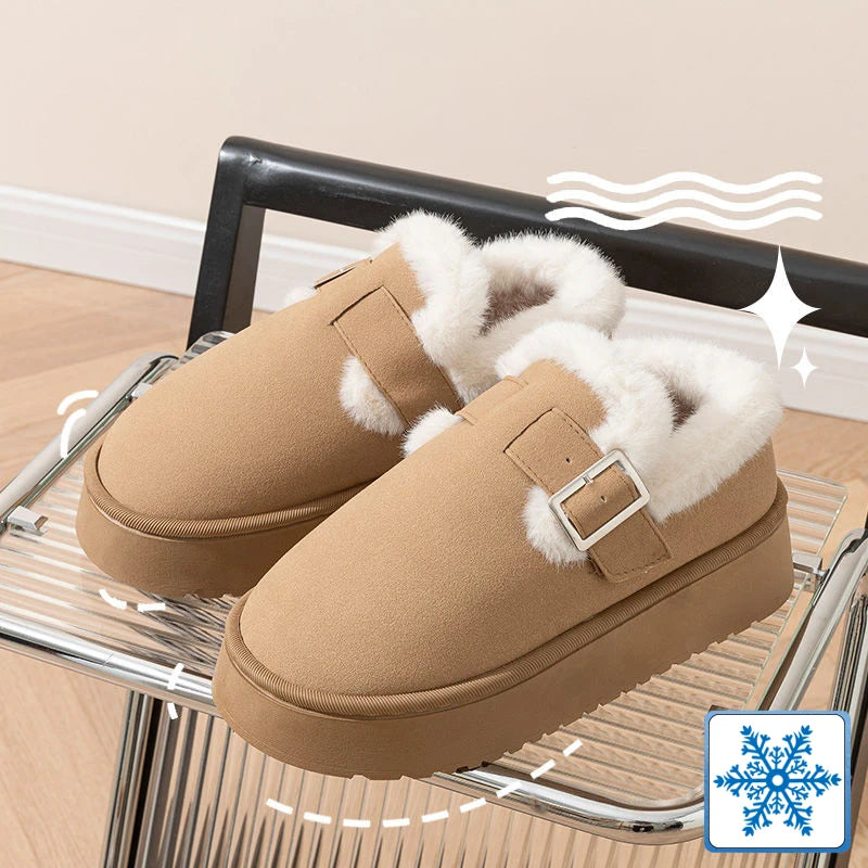 Women's Boken Shoes™ Plush Retro Bean Home Cotton Shoes