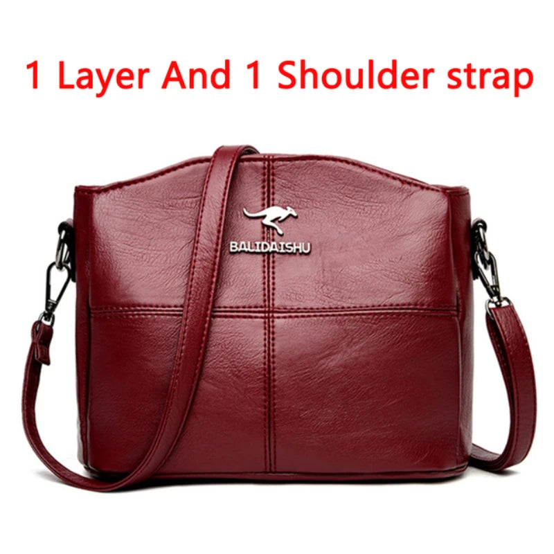 Women's Leather Luxury Handbags™ Ladies Shoulder Crossbody Sac & Messenger Tote Handbag