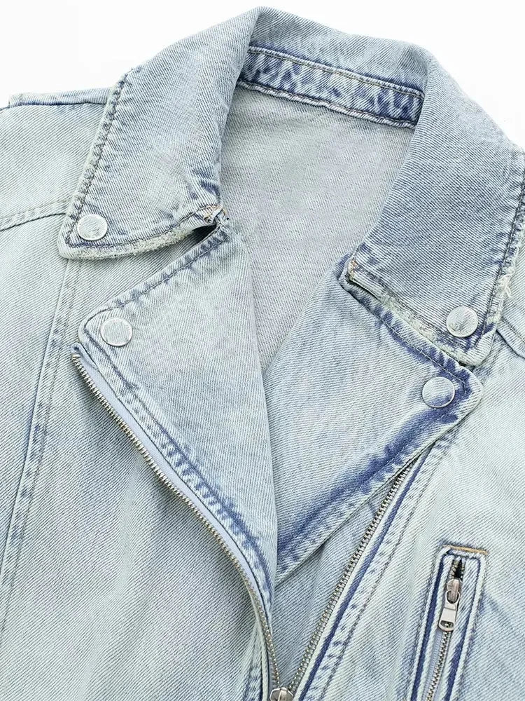 Women's Denim Jacket™ Lapel Long Sleeve Loose Streetwear Short Jacket