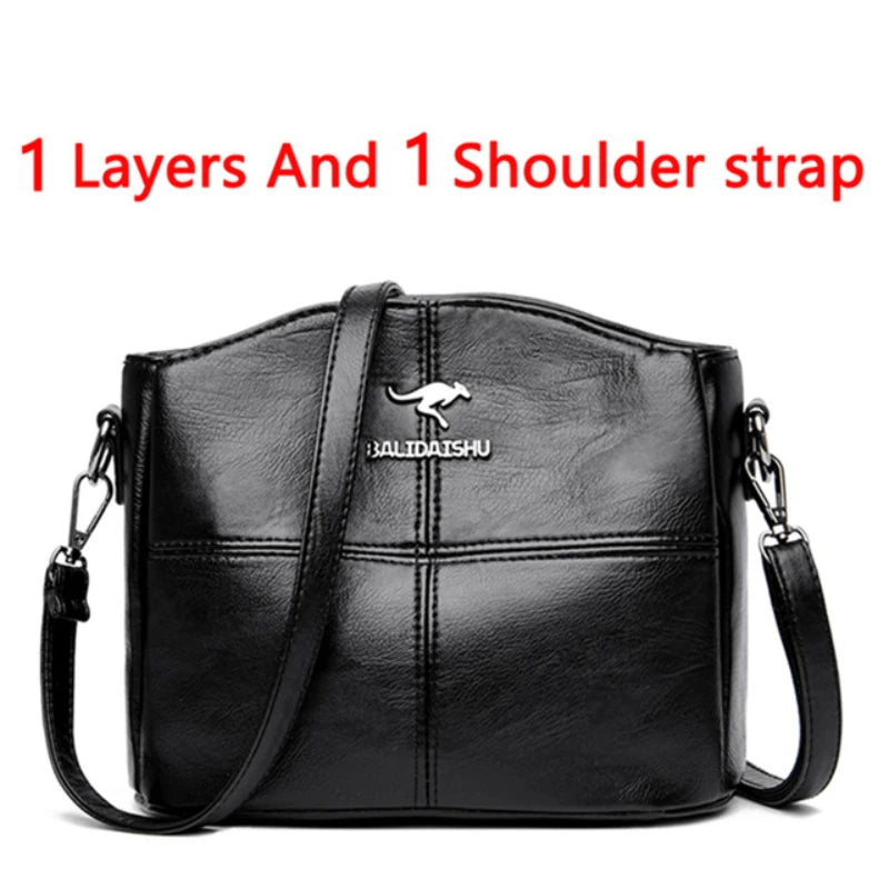 Women's Leather Luxury Handbags™ Ladies Shoulder Crossbody Sac & Messenger Tote Handbag