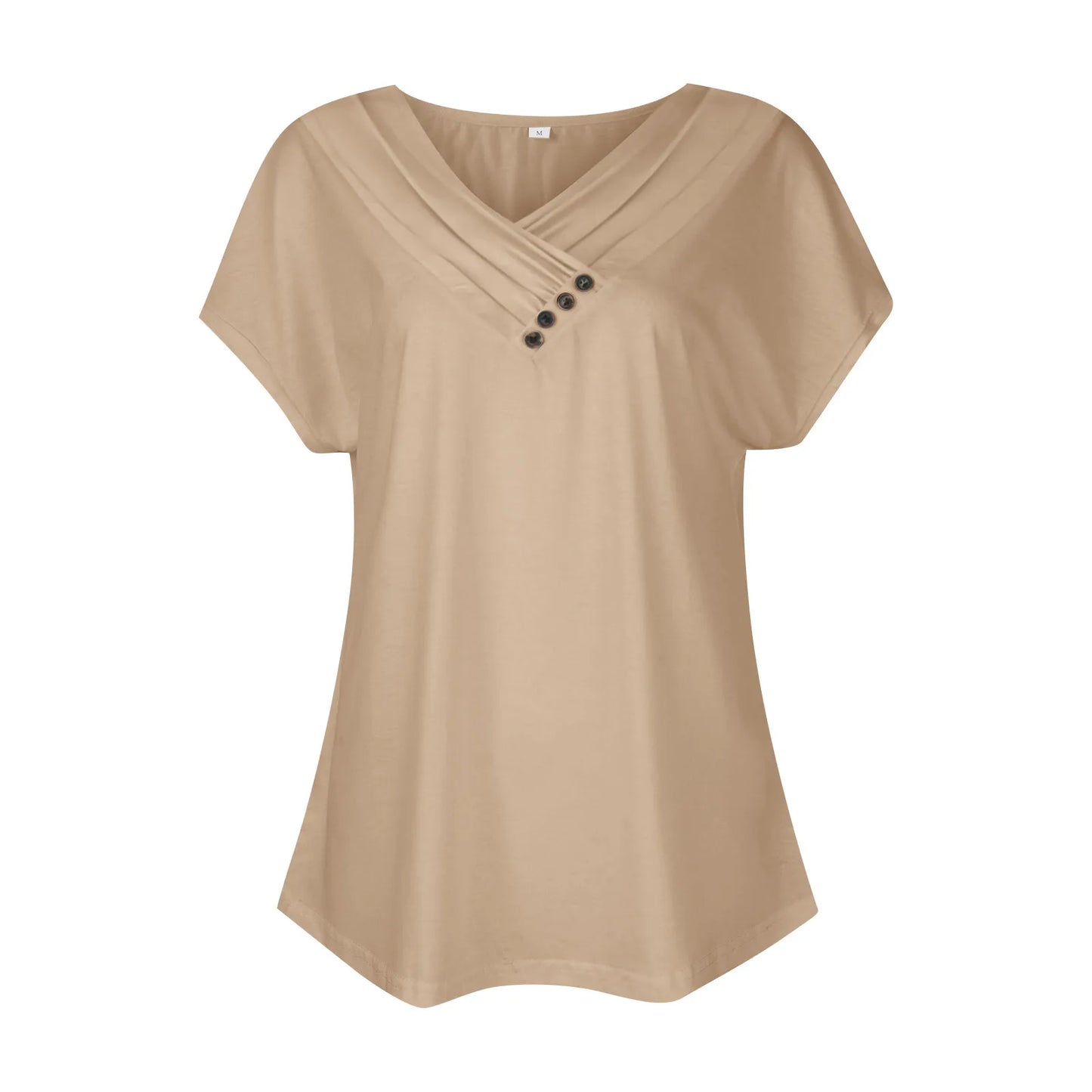 Women's Oversized T-Shirt™ Solid Color V Neck Short Sleeve Basic Tops