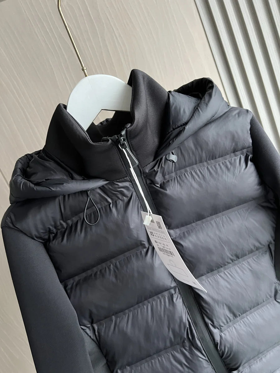 Women's Lightweight Jacket™ TRAF Warm Down Long Sleeves Zippered Hooded Coat