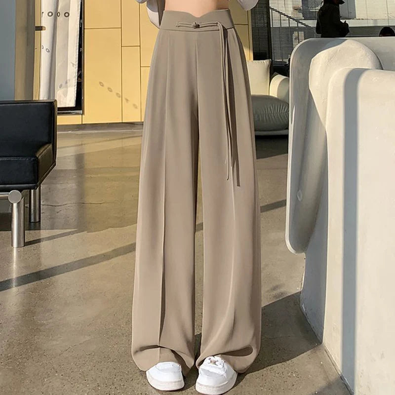 Women's Straight Leg Suit Pants™ Female Chic High Waisted Trousers