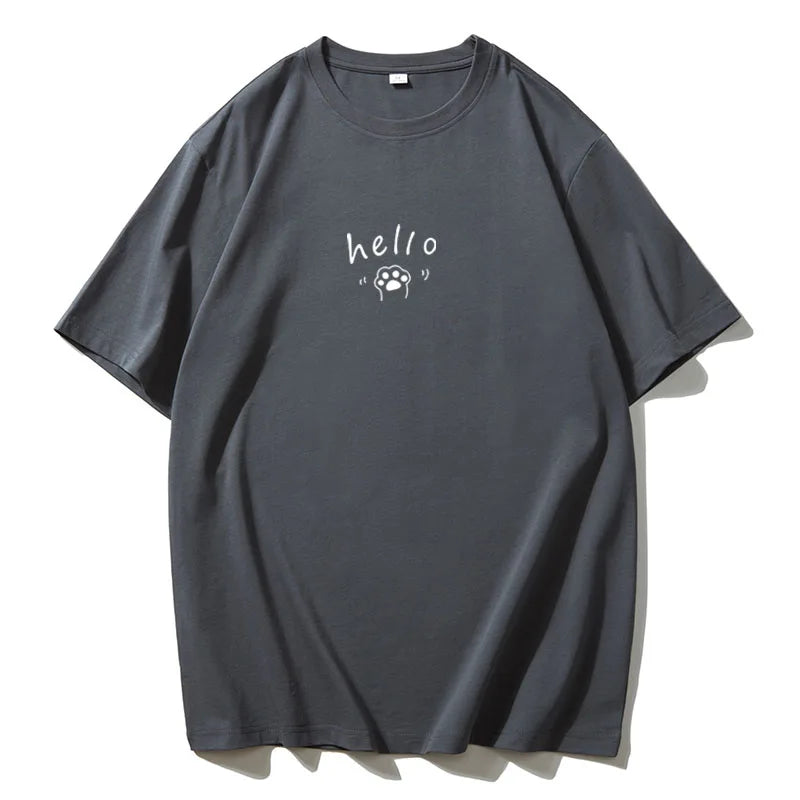 Women's Hirsionsan Graphic Printed Cotton T Shirts™ Oversized Casual Soft Short Sleeve Summer Tops