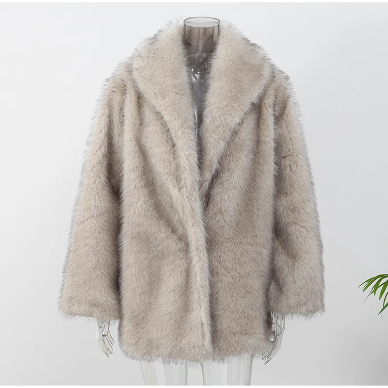 Women's Faux Fur Coat™ Vintage Fluffy Loose Faux Coat