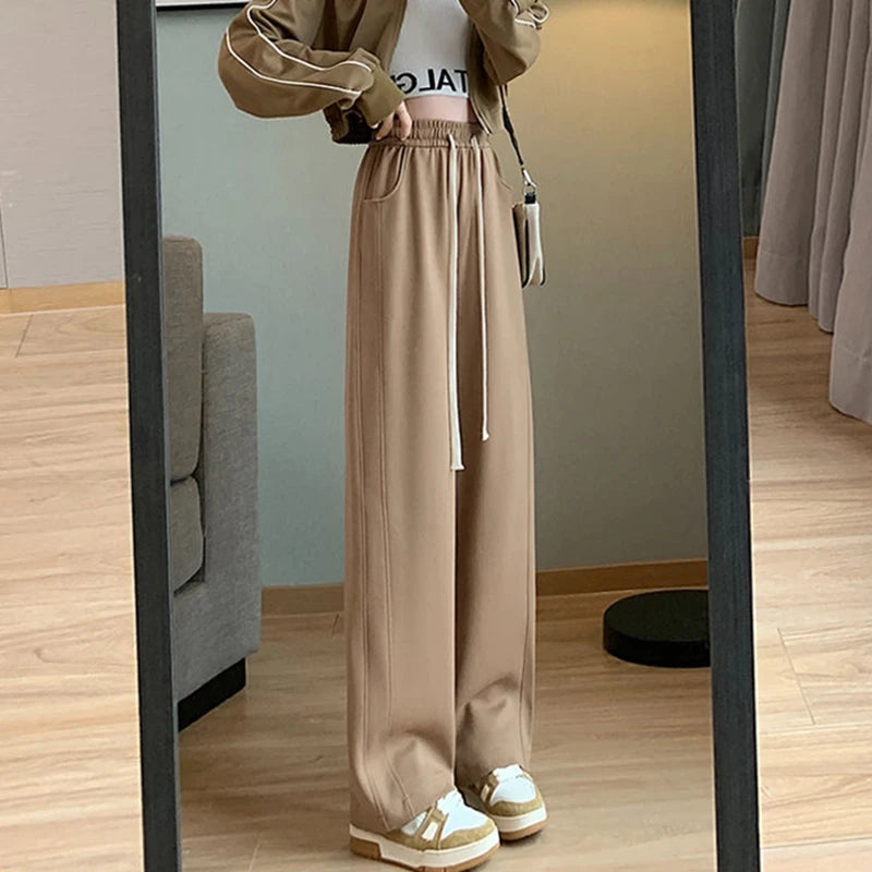 Women High Waisted Leisure Loose Pants™ Straight Leg Slacks Baggy Trousers