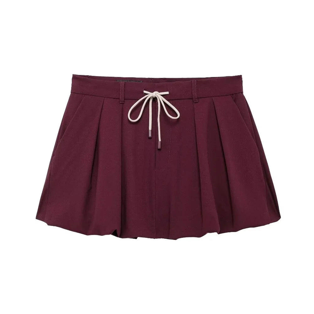 Women's Skirt Suit™ UNIZERA Zipper Pocket Decoration Jacket Coat Lantern Mini Skirt Set