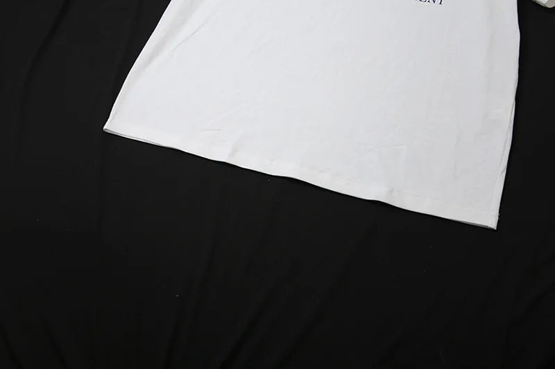 Women's Summer T-Shirt™ Letter Print Graphic Oversized One Shoulder Tops