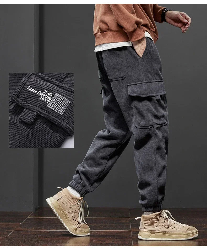 Men's Elastic Waist Jogging™ Spring Autumn New Style Stretch Straight Drawstring Pants