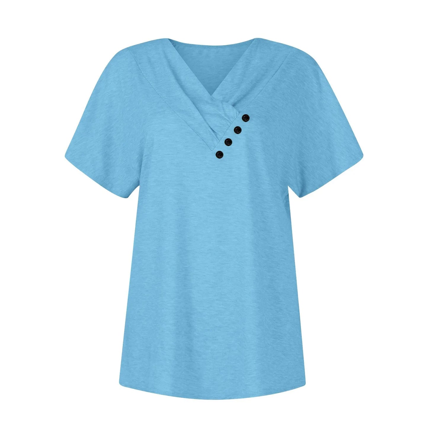 Women's Oversized T-Shirt™ Solid Color V Neck Short Sleeve Basic Tops