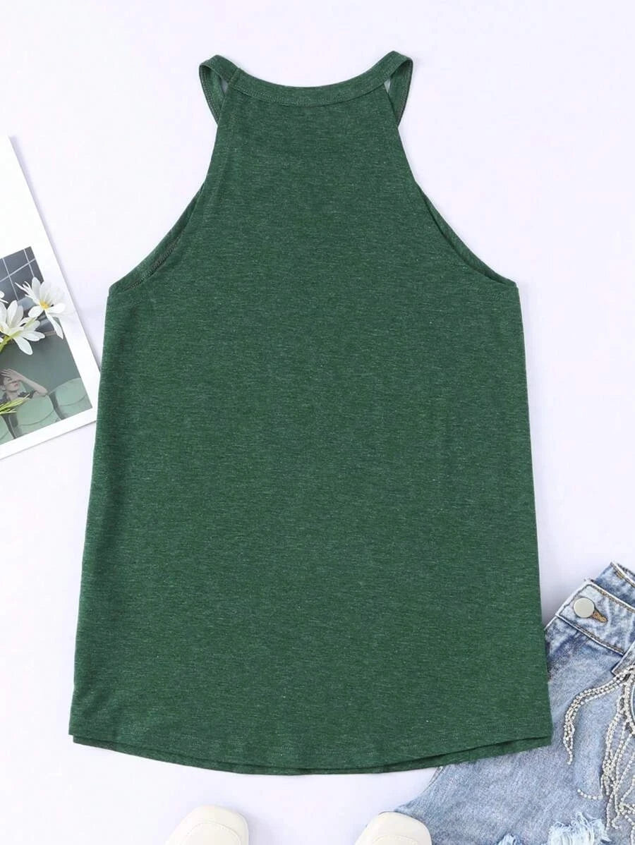 Women's Summer Sleeveless Halter T-Shirts™ Crew Neck Workout Tank Tops