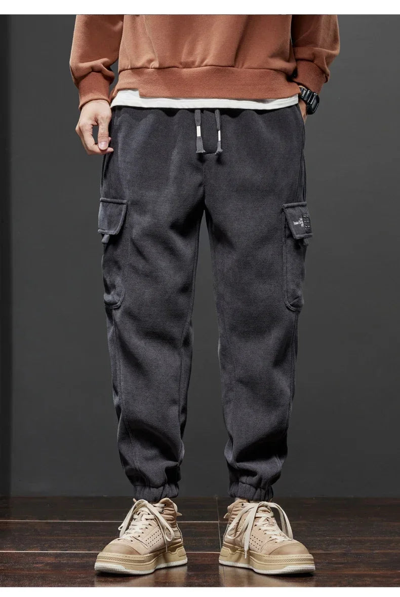 Men's Elastic Waist Jogging™ Spring Autumn New Style Stretch Straight Drawstring Pants