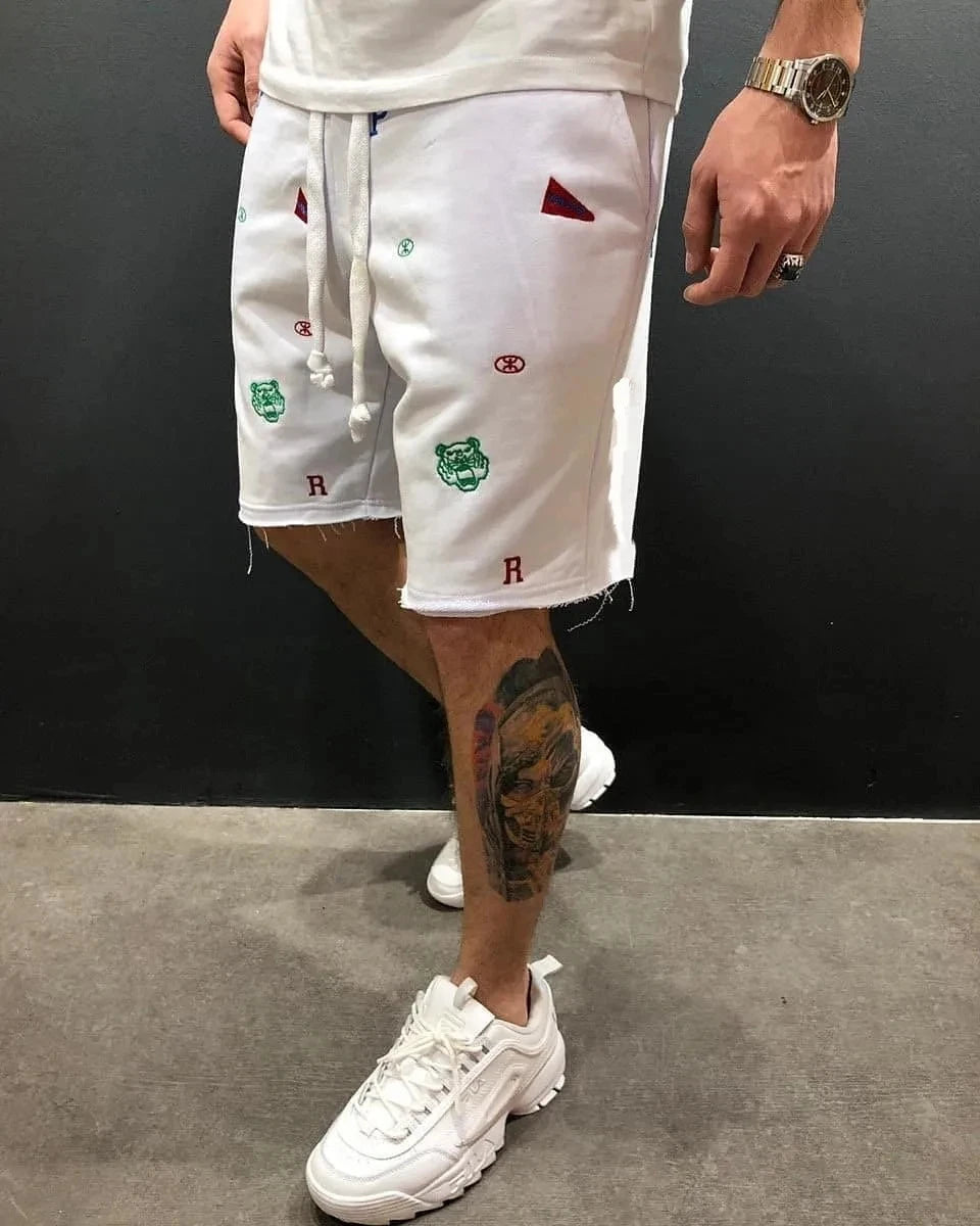 Men Embroidery Short Pants™ Street Trend Short Pants