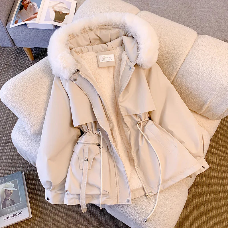 Hood Down Jacket™ Women Fleece Lined Winter Casual Coat