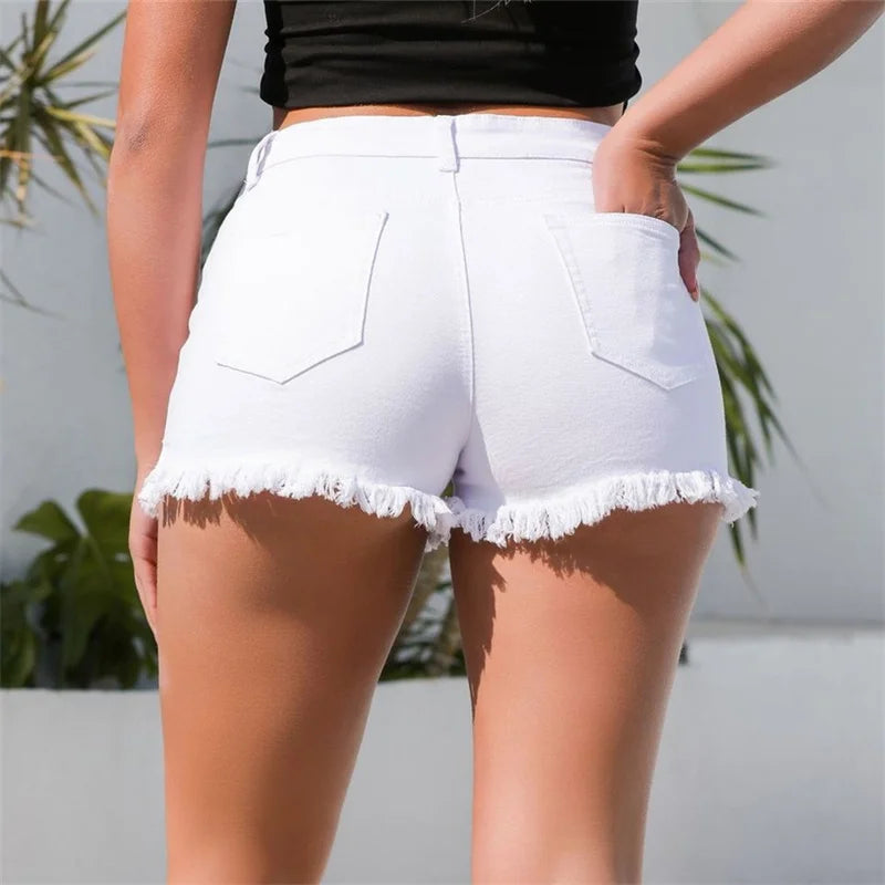 Women's Summer Split Tassel Shorts™ Vintage Casual High Waist Shorts