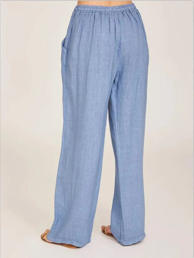 Women's Pants™ Large Loose Cotton Hemp Casual Pants