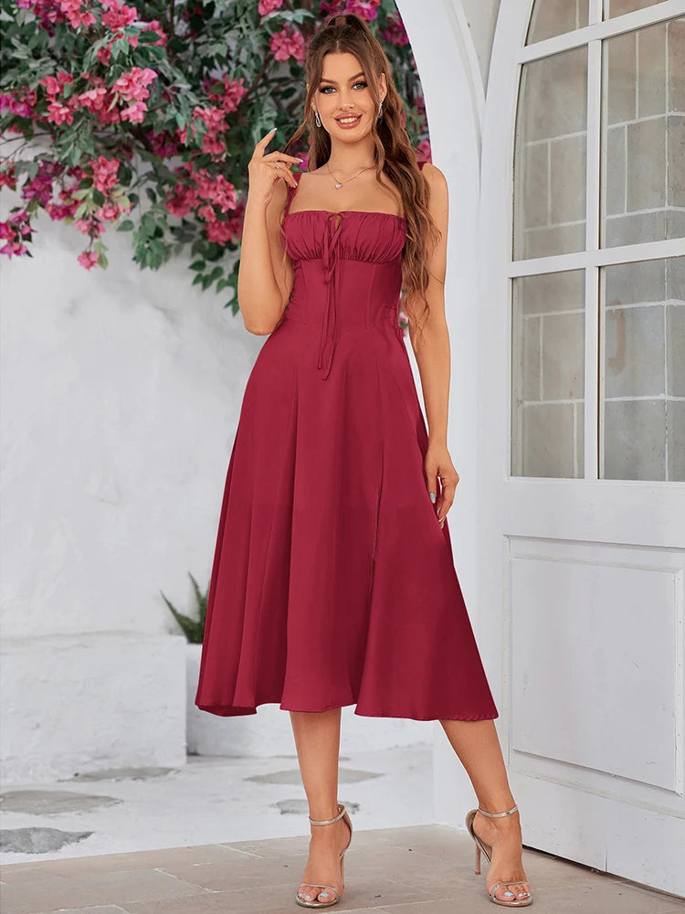 Women's Sleeveless Long Dress™ Padded Boned Robe Elegant Party Dresses