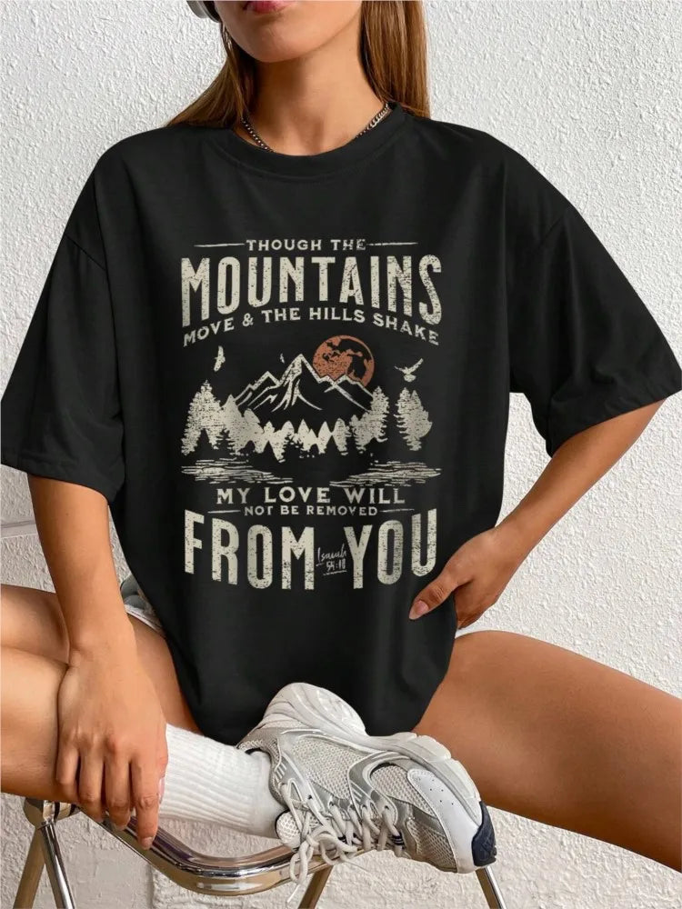 Women's Cotton Printed T-Shirts™  Short Sleeve Soft Tops