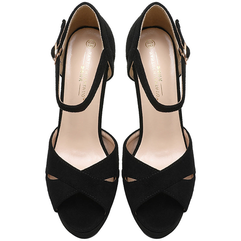 Women's High Heels™ Platform Strap Open Toe Ladies Pumps High Heels