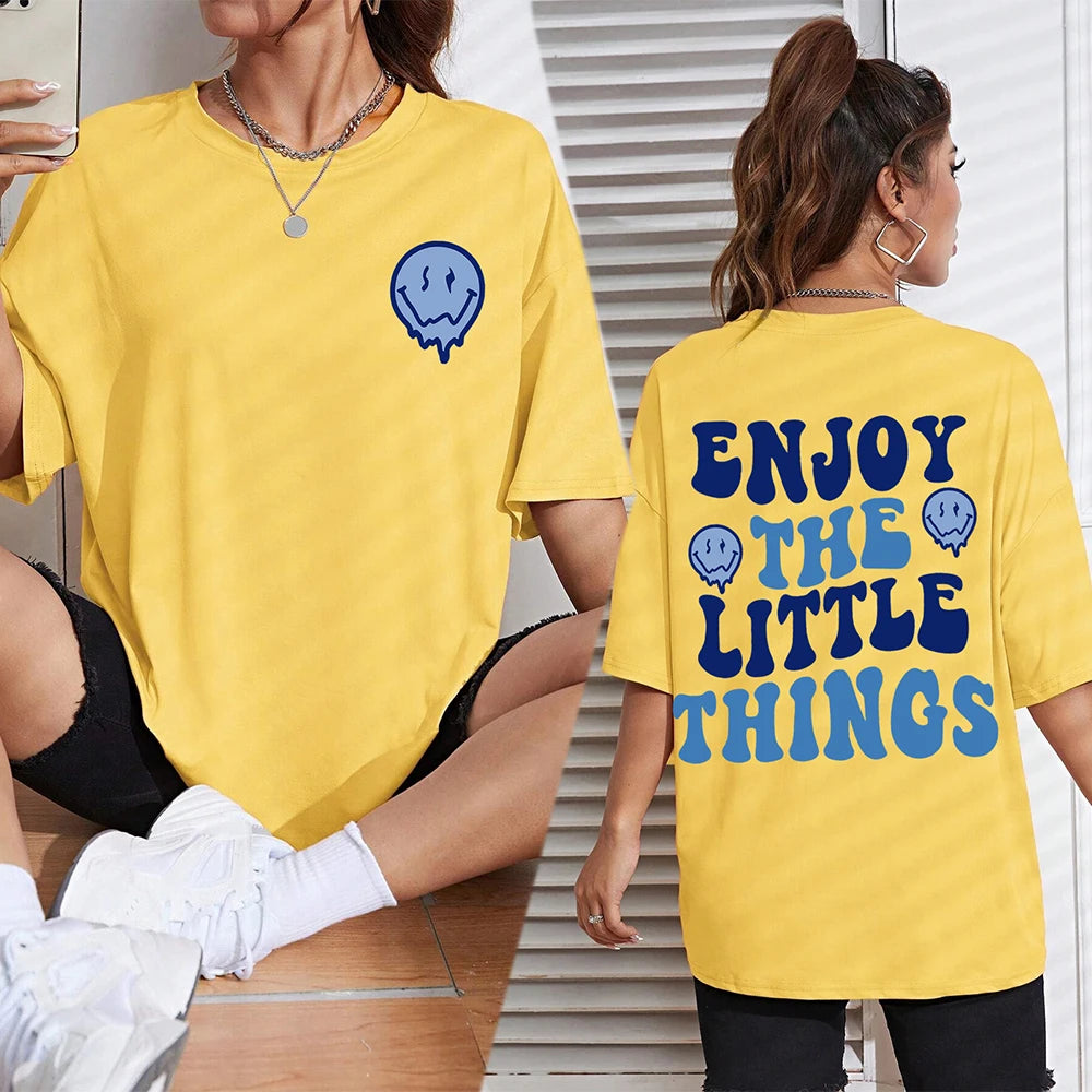 Women's Letter Printed Women T-Shirts™ Loose Oversized Casual Short Sleeves Tees