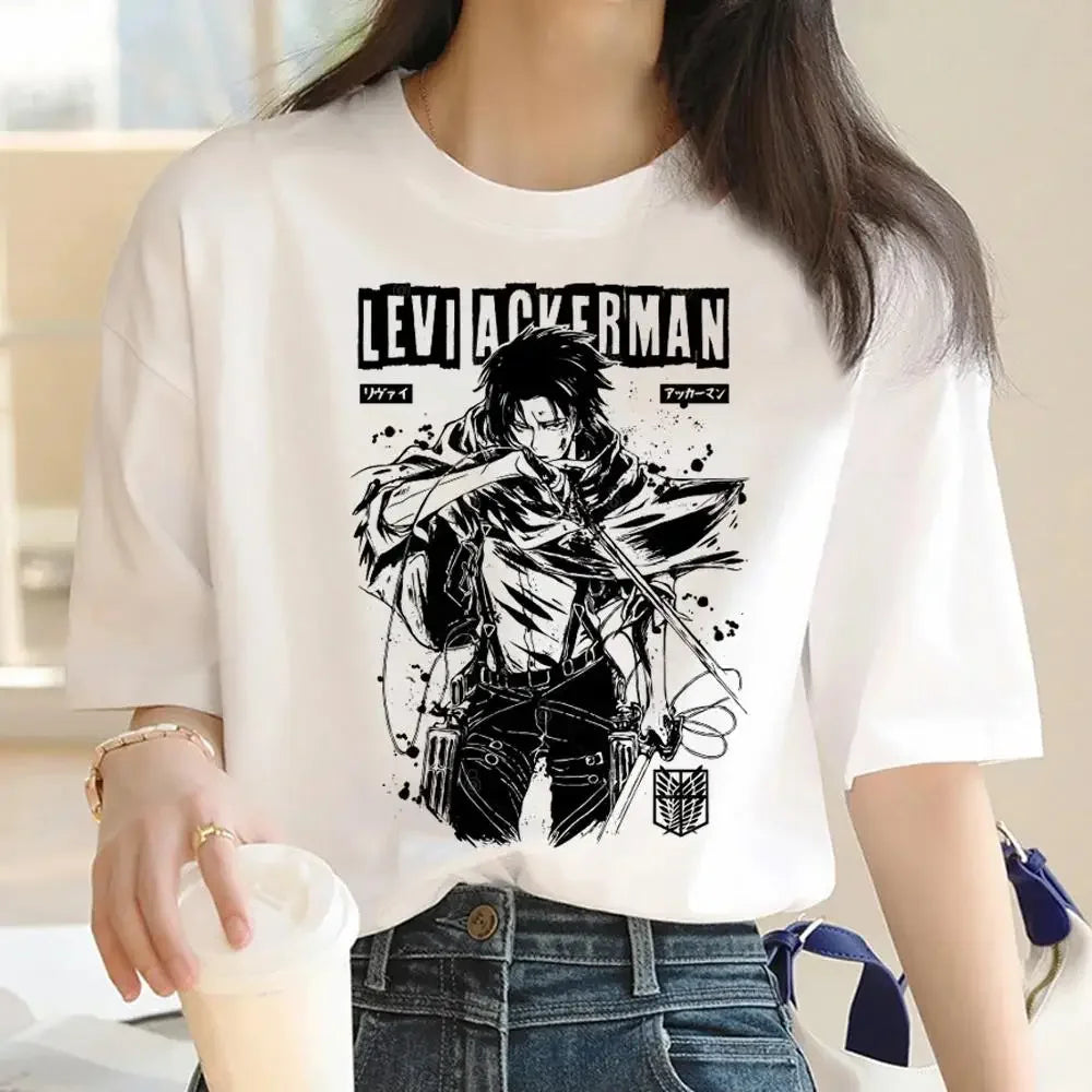 Women's T-Shirt™ Japanese Anime Attack on Titan Graphic Print Harajuku Short Sleeve Plus Size T Shirt