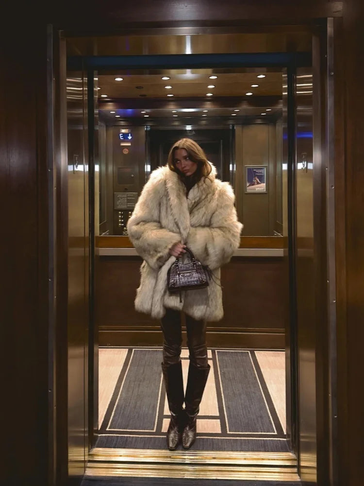 Women's Faux Fur Coat™ Vintage Fluffy Loose Faux Coat
