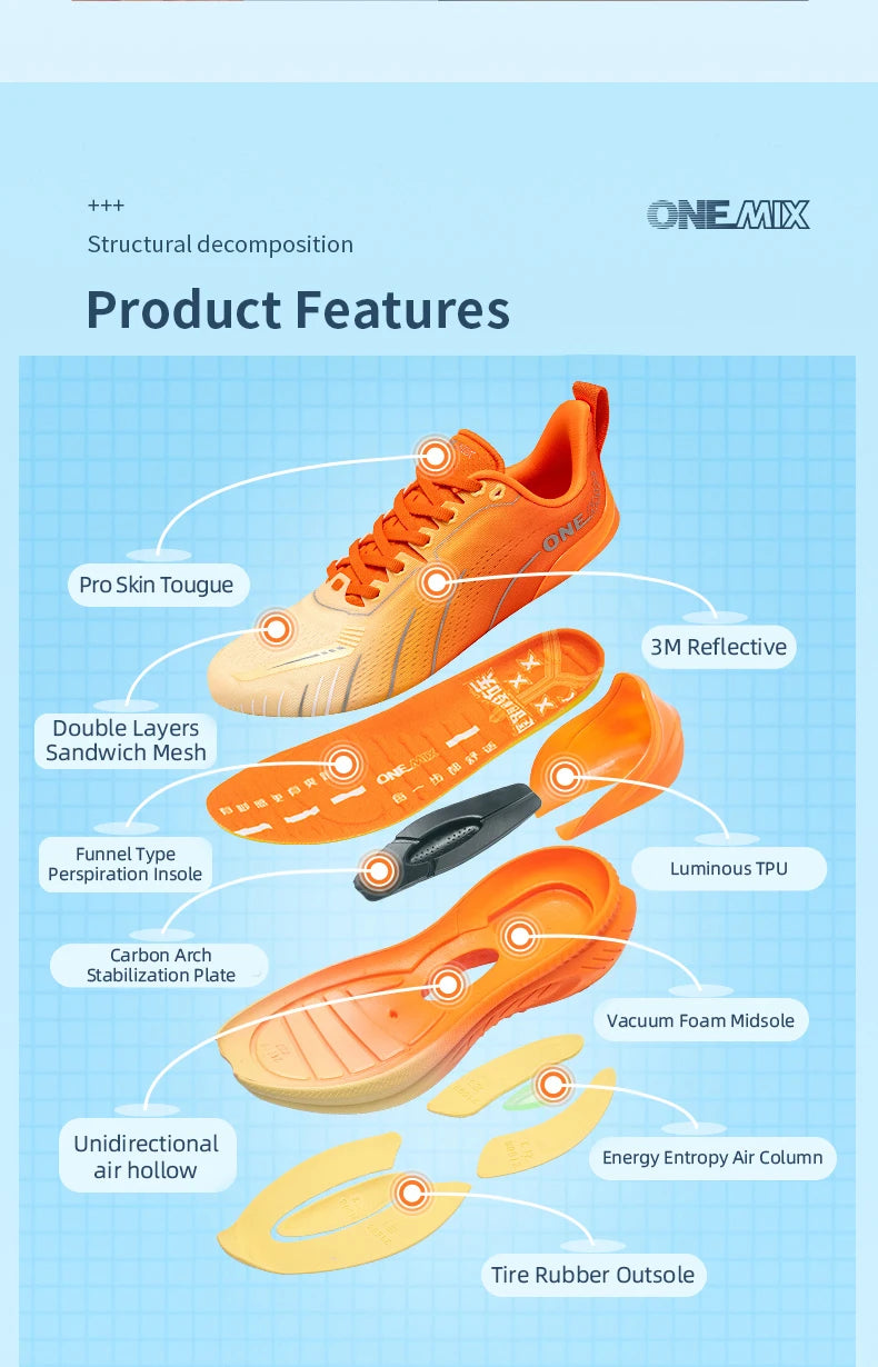 ONEMIX New Cushioning Running Shoes™ Men & Women  Lace Up Sports Women Non-slip Outdoor Athletic Sneakers