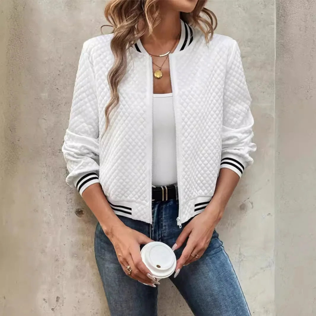 Women's Cross border Jacket™ Zipper Baseball Long Sleeve Jacket