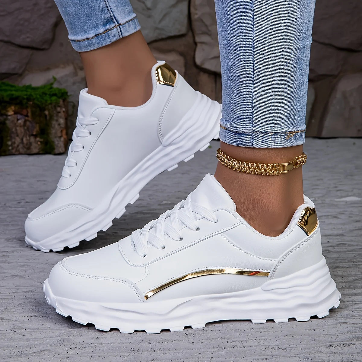 Women's Casual Sneakers™ Lace-up Lightweight Soft Sole Walking Comfortable Shoes