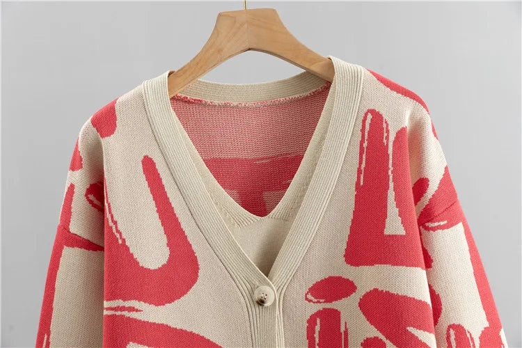 Women Tracksuit™ Spring Autumn 3 Piece Women Cardigan Tracksuits Knitted Pocket Pant Set Ladies Sweater