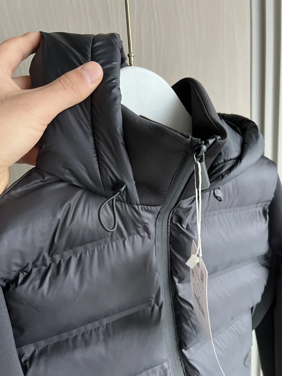 Women's Lightweight Jacket™ TRAF Warm Down Long Sleeves Zippered Hooded Coat