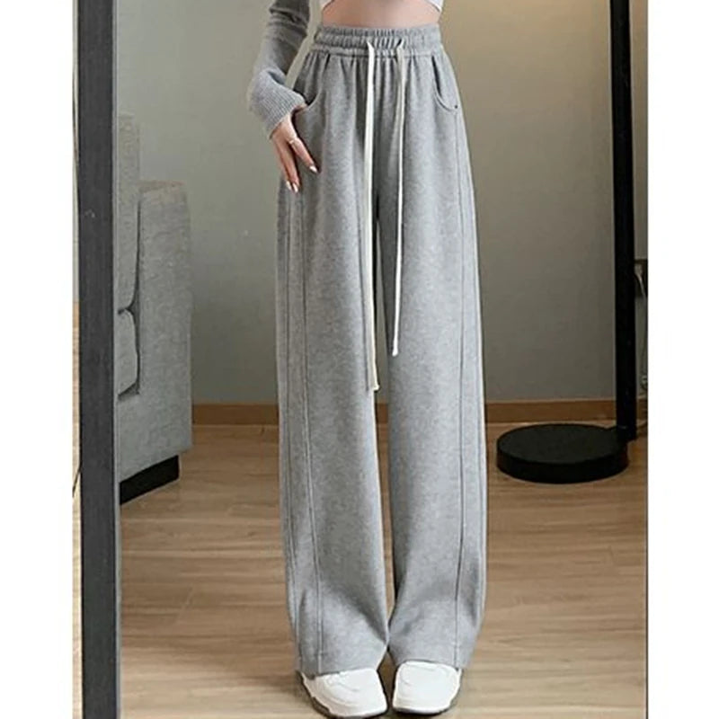 Women High Waisted Leisure Loose Pants™ Straight Leg Slacks Baggy Trousers