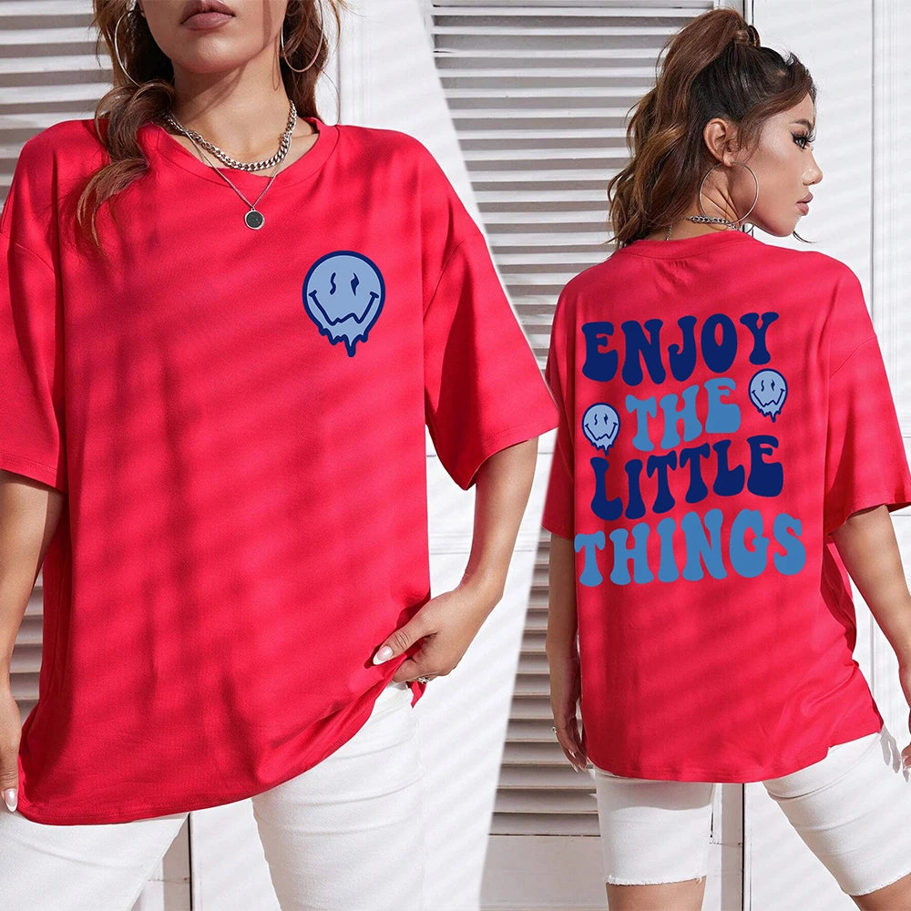 Women's Letter Printed Women T-Shirts™ Loose Oversized Casual Short Sleeves Tees