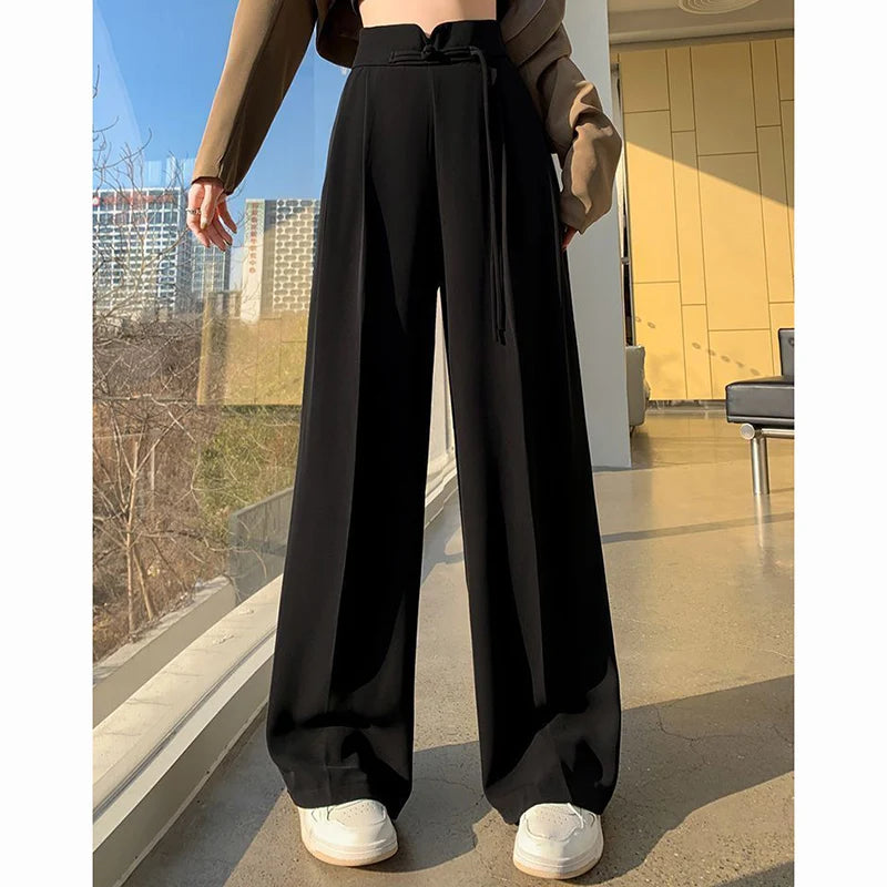 Women's Straight Leg Suit Pants™ Female Chic High Waisted Trousers