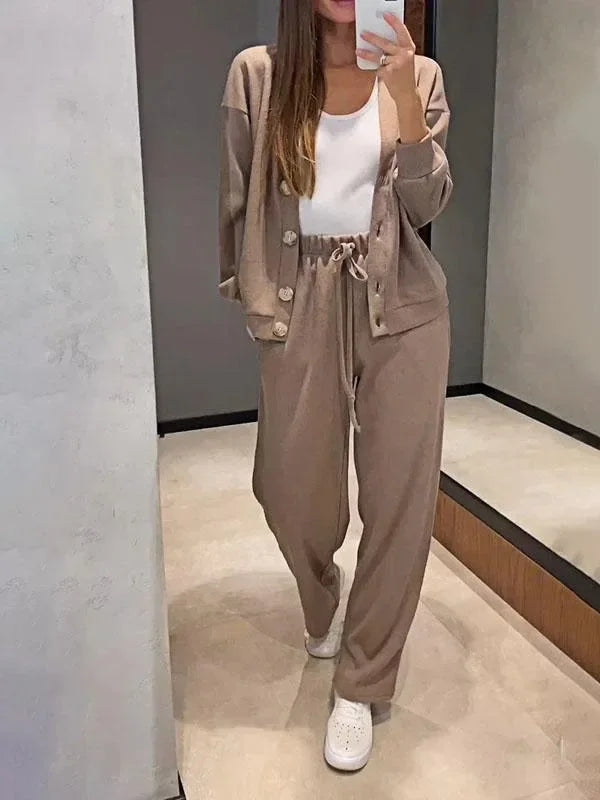 Women's Comfortable Sporty Set™ Casual Jacket Open Cardigan + Long Pants Set