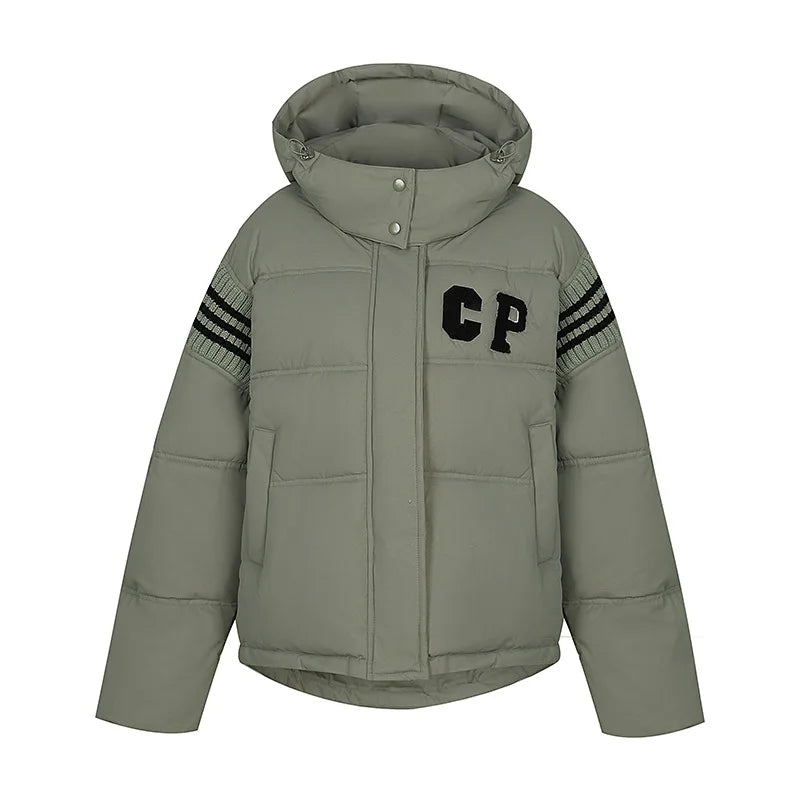 Women's Cotton Jacket™ Thick Loose Color Blocked Parkas Jacket
