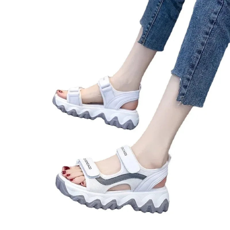 Women's Sporty Summer Sandals™ Wave Thick Bottom Platform Slippers