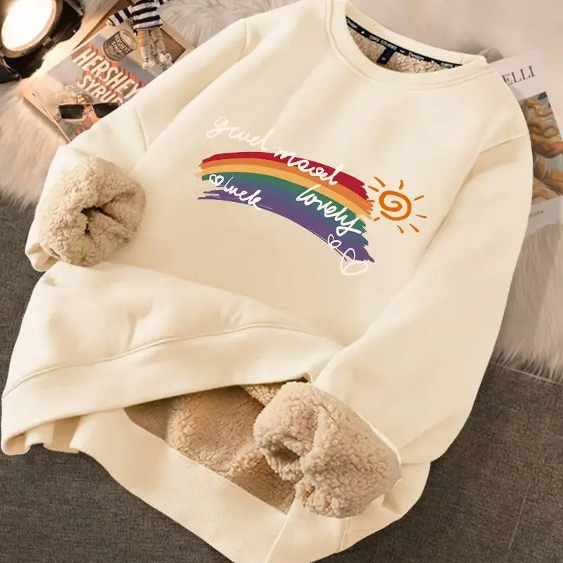 Women's Casual Loose Sweatshirts™ Lambs Wool Fleece